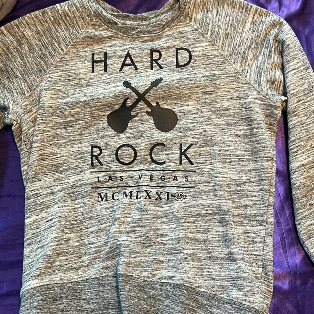 Grey hard rock sweater